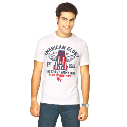 Men American Glory White Tshirts