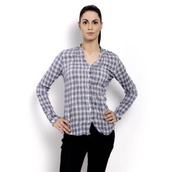 Colors of Benetton Women Light Winter Blue Shirts Colors of Benetton Women Light Winter Blue Shirts