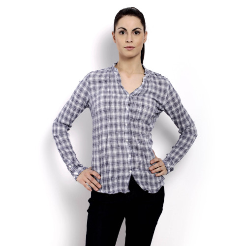 Colors of Benetton Women Light Winter Blue Shirts