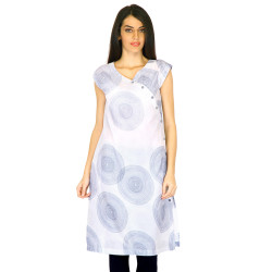 W Women Printed White Kurtas W Women Printed White Kurtas