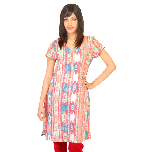 W Women Printed Red Kurtas