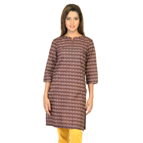 W Women Printed Brown Kurtas