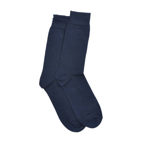 Men Solid  Navy Blue Socks
