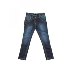Palm Tree Kids Girl Washed Blue Jeans Palm Tree Kids Girl Washed Blue Jeans