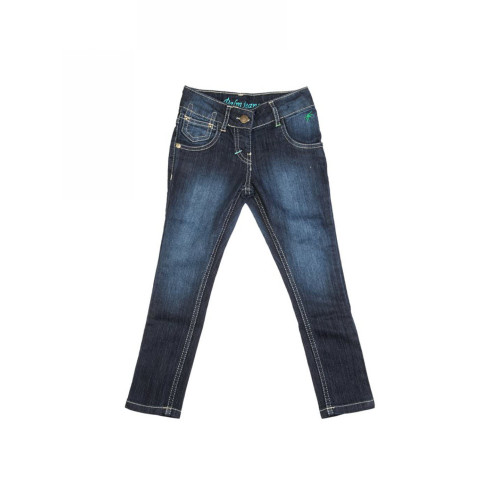 Palm Tree Kids Girl Washed Blue Jeans