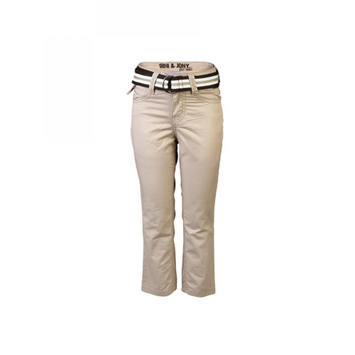 Kids Solid Beige Trousers