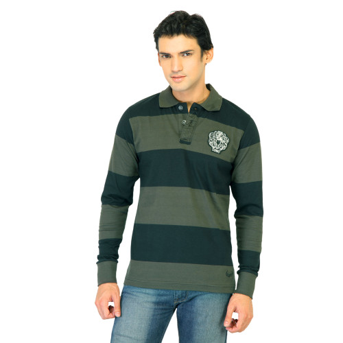 Flying Machine Men Black Polo Tshirts