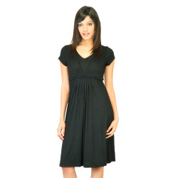 Women Solid Black Dresses