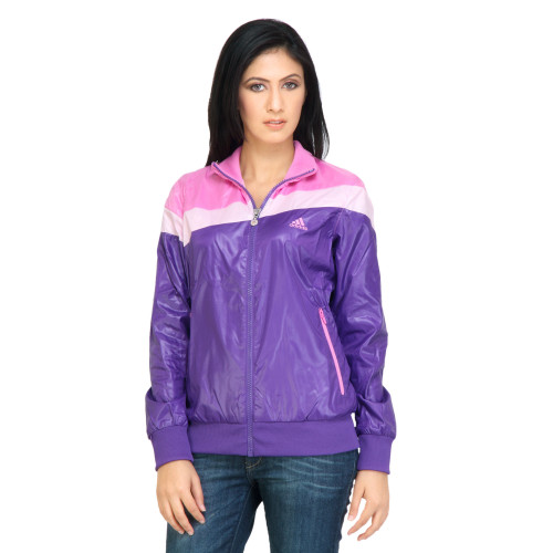 Women Stripes Pink Jackets