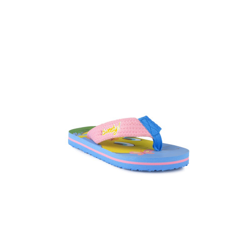 Bros Kids Girls TW Flower Flops Blue Slippers