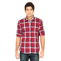 Check Men Red Shirt Check Men Red Shirt