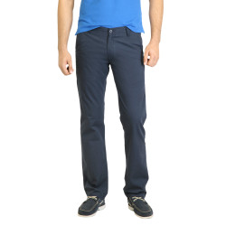 Men Solid Blue Trouser
