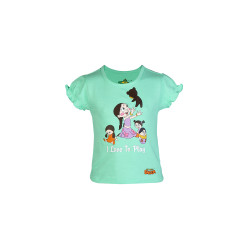 Chhota Bheem Kids Girl I Love to Play Green Tshirt Chhota Bheem Kids Girl I Love to Play Green Tshirt