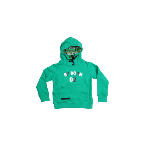 Kids-Boys Be Born Green Sweatshirt