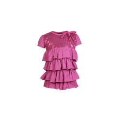 Kids Girls Magenta Layer Top Kids Girls Magenta Layer Top