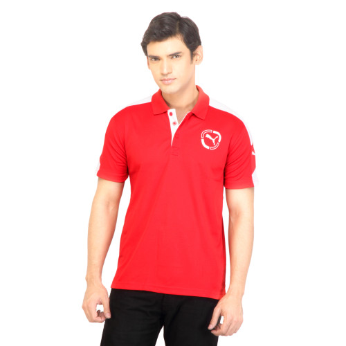 Men Polo Red Tshirt