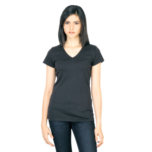 Colors of Benetton Women Solid Black Top