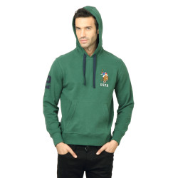 U.S. Polo Assn. Men Solid Green Sweatshirt