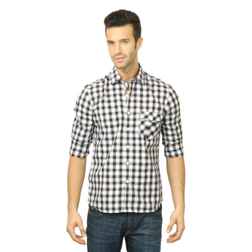 U.S. Polo Assn. Men Check Black Shirt