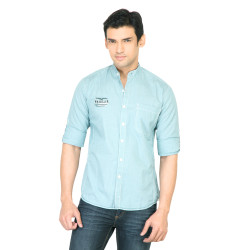 Men Tiny Green Shirt