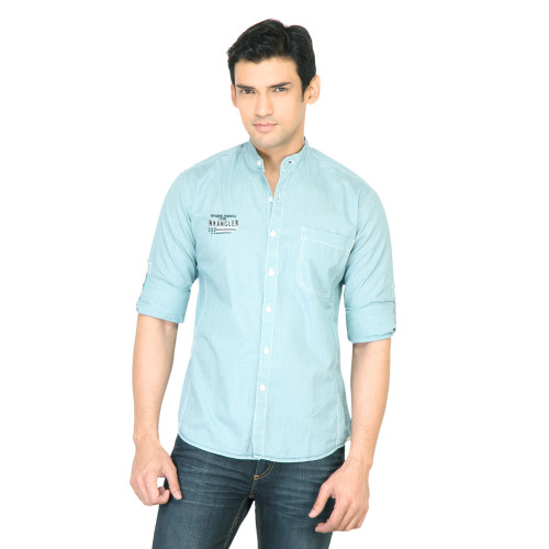 Men Tiny Green Shirt