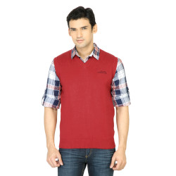 Men Rib Red Sweater Men Rib Red Sweater