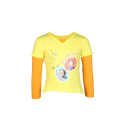 Chhota Bheem Kids Girls Lets Catch Them Yellow Top Chhota Bheem Kids Girls Lets Catch Them Yellow Top