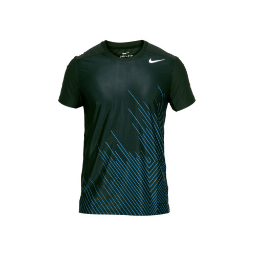 Men Printed Black T-shirt