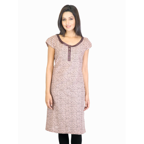 W Women Brown Printed Kurta