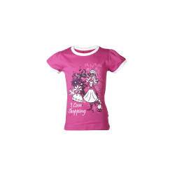 Kids Girls Pink I love Shopping Top Kids Girls Pink I love Shopping Top