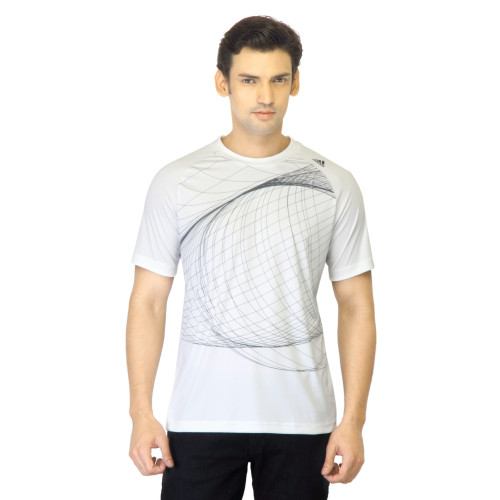 Men White Printed T-shirt