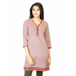 Earth Women Beige Printed Kurta Earth Women Beige Printed Kurta