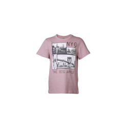 Colors of Benetton Kids Boys Pink Printed T-shirt