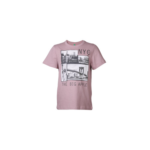 Colors of Benetton Kids Boys Pink Printed T-shirt