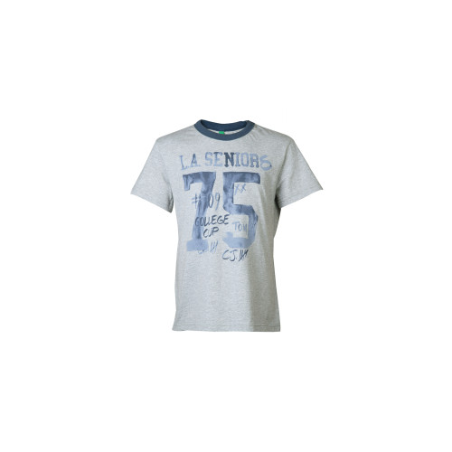 Colors of Benetton Kids Boys Grey Printed T-shirt