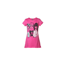 Colors of Benetton Kids Girls Pink Printed Top