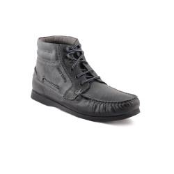 Uno Men's Casual Black Leatherette Shoe Uno Men's Casual Black Leatherette Shoe