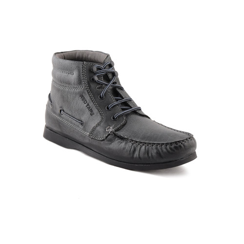 Uno Men's Casual Black Leatherette Shoe