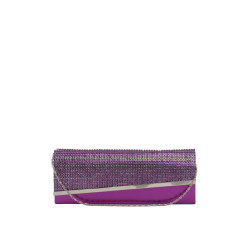 Perros Women Gems Purple Clutch Perros Women Gems Purple Clutch