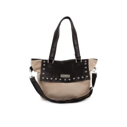Perros Women Classic Beige Handbag Perros Women Classic Beige Handbag