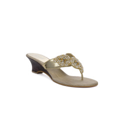 Women Gold Casual Sandals