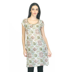 W Women Printed Green Kurta W Women Printed Green Kurta