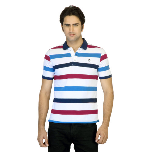 Colors of Benetton Men White Polo T-shirt