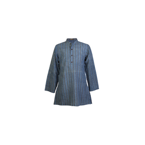 Boys Printed Blue Kurta