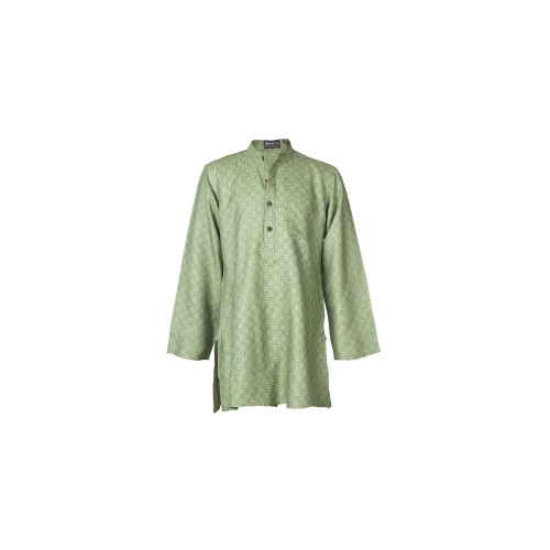 Boys Printed Green Kurta