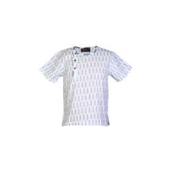 Boys Printed White Kurta Boys Printed White Kurta