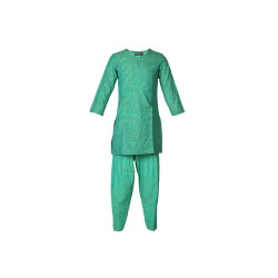 Girls Green Mangalgiri Salwar