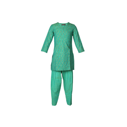 Girls Green Mangalgiri Salwar