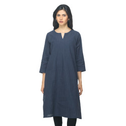 Women Navy Blue Kurta Women Navy Blue Kurta