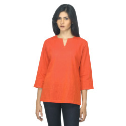 Women Orange Kurti Women Orange Kurti